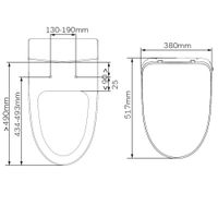 Func электронная крышка-биде для C8F1701SC арт-CCC8F7851WH — фото 2, Сиденья для унитаза