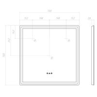 Зеркало с подсветкой VIGO Geometry Step 700 233 — фото 9, Зеркала в ванную комнату