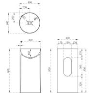 Товар: Раковина из искусственного камня Vincea , 400*400*850, напольная, цвет белый матовый арт-VBS-6SP01MW - фото 4 Раковина из искусственного камня Vincea , 400*400*850, напольная, цвет белый матовый арт-VBS-6SP01MW — фото 4, Раковины напольные