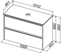 Товар: Тумба под раковину Allen Brau Activity 100 1.34014.WM белый матовый/олива браш - фото 5 Тумба под раковину Allen Brau Activity 100 1.34014.WM белый матовый/олива браш — фото 5, Тумбы под раковину