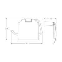 Держатель для туалетной бумаги BELZ , хром арт-B91103 — фото 2, Держатели туалетной бумаги