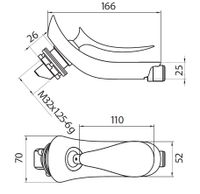CREAVIT Cмеситель для биде FOGLIA арт-FG3501 — фото 2, Смесители для биде