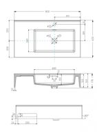 Товар: Раковина КВАДРО Про 80, правая 1A734331QA01R - фото 6 Раковина КВАДРО Про 80, правая 1A734331QA01R — фото 6, Раковины подвесные