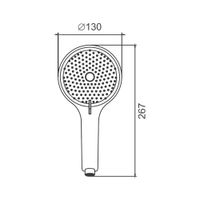 Товар: Душевая лейка BELZ BS01, хром - фото 1 Душевая лейка BELZ BS01, хром — фото 1, Лейки для душа