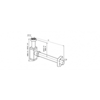 Сифон для умывальника CeramaLux арт-C045 — фото 2, Сифоны для раковины