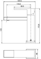Смеситель для раковины Aquanet Blanco арт-AF420-10W — фото 4, Смесители для раковины