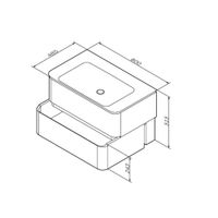 Товар: M30FHX0802WG Sensation, База под раковину, подвесная, 80 см, ящики, белый, глянцевая, шт - фото 8 M30FHX0802WG Sensation, База под раковину, подвесная, 80 см, ящики, белый, глянцевая, шт — фото 8, Тумбы под раковину
