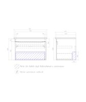 Тумба под раковину VIGO Grani 75 подвесная дуб золотой арт-tp.GRI.OSK.75.1Y дуб золотой — фото 8, Тумбы под раковину