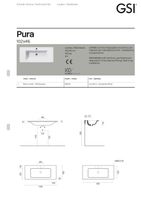 раковина подвесная/встраиваемая PURA 102x46 белый арт-8833111 — фото 5, Раковины подвесные