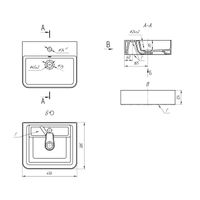 Товар: Раковина керамическая на столешницу "Джой 3" 641990 - фото 6 Раковина керамическая на столешницу "Джой 3" 641990 — фото 6, Раковины накладные