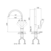 Смеситель для кухни D&K Berlin , белый арт-DA1432426 — фото 1, Смесители для кухни