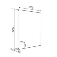 Зеркало с LED-подсветкой SIRIUS (70*100) /AQUA DE MARCO SIR70/100 — фото 11, Зеркала в ванную комнату