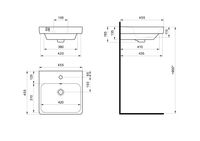 Товар: Раковина SANTEK Адриана 45 мебельная белый арт-WH501630 - фото 10 Раковина SANTEK Адриана 45 мебельная белый арт-WH501630 — фото 10, Раковины подвесные