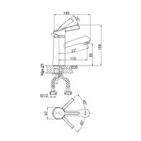 Товар: Смеситель для раковины D&K Rhein Schiller, хром, арт-DA1462101 - фото 3 Смеситель для раковины D&K Rhein Schiller, хром, арт-DA1462101 — фото 3, Смесители для раковины