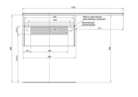 Тумба под раковину Aquanet Токио 68 белый (подвесная, 1 ящик) арт-00236917 — фото 11, Тумбы под раковину