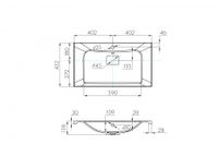 Раковина БРУК 80 1A71453KBC010 — фото 4, Раковины
