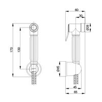 KIT Набор гигиенический, металл/хром VR.KIT-2222.CR — фото 1, Гигиенические души