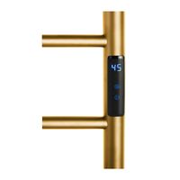 Электрический полотенцесушитель мини 560x370x90 мм, 63W, нержавеющая сталь, матовая, золотая 704153085 — фото 4, Электрические полотенцесушители