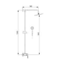 Смеситель Zambezi для душа с керамическим переключателем, арт-ZA082.5/4 — фото 2, Смеситель для душа