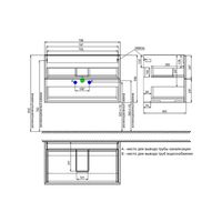 Тумба с умывальником IDDIS Bild подвесная, 80 см, дуб светлый арт-BIL80V0i95K — фото 3, Тумбы с раковиной
