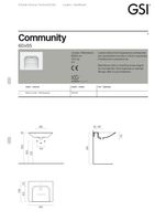 раковина подвесная COMMUNITY 60x55 без перелива белый арт-7634111 — фото 3, Раковины подвесные