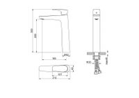 Товар: AQ1104BGM БЕТТА смеситель для раковины высокий 230, без донного клапана, оружейная сталь - фото 6 AQ1104BGM БЕТТА смеситель для раковины высокий 230, без донного клапана, оружейная сталь — фото 6, Смесители для раковины