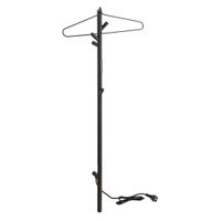 Электрический полотенцесушитель стойка мини, 30W, нержавеющая сталь, черный арт-704151010 — фото 3, Электрические полотенцесушители