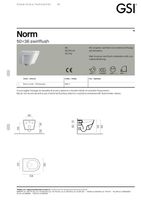 унитаз подвесной NORM безободковый с водоворотной системой смыва Swirlflush фаянсовый белый арт-861611 — фото 8, Подвесные унитазы