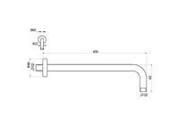 Товар: AQ2176BG держатель верхнего душа настенный 400 мм, шлиф. золото - фото 2 AQ2176BG держатель верхнего душа настенный 400 мм, шлиф. золото — фото 2, Верхние души