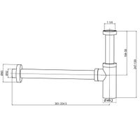 Товар: Сифон для раковины латунный, никель шлифованный арт-AQM7010BN - фото 2 Сифон для раковины латунный, никель шлифованный арт-AQM7010BN — фото 2, Сифоны для раковины