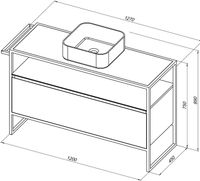 Товар: Тумба под раковину Allen Brau Priority 120 1.31004.PGM платина матовый - фото 16 Тумба под раковину Allen Brau Priority 120 1.31004.PGM платина матовый — фото 16, Тумбы под раковину