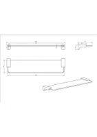 Полка CeramaLux стекло 51011 — фото 2, Полки для ванной и душа