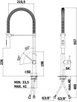 Смеситель для кухни Paffoni Chef арт-CH179CR — фото 2, Смесители для кухни