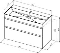Тумба под раковину Allen Brau Infinity 100 белый матовый арт-1.210027.WM — фото 11, Тумбы под раковину