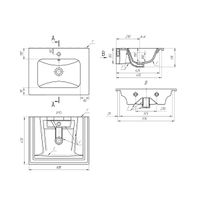 Раковина керамическая "Эйфория-60" арт-640344 — фото 6, Раковины встраиваемые сверху