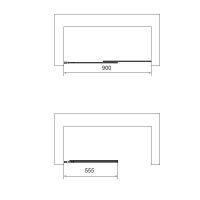 Товар: Душевая шторка на ванну , 900*1400, хром, стекло прозрачное, левая арт-VSB-6E900CL-L - фото 3 Душевая шторка на ванну , 900*1400, хром, стекло прозрачное, левая арт-VSB-6E900CL-L — фото 3, Шторки для ванной раздвижные