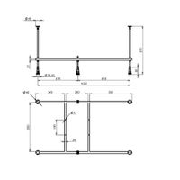 Универсальный каркас для ванны 120х70 см арт-W00A-120-070W-R — фото 1, Комплектующие