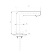VOD6501 Излив квадратный 150 мм. — фото 2, Изливы