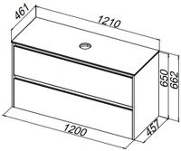 Тумба под раковину Allen Brau Activity 120 белый матовый/олива браш арт-1.34015.WM — фото 5, Тумбы под раковину