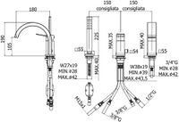 Смеситель на борт ванны Paffoni Tilt арт-TI040ST — фото 2, Смесители на борт ванны
