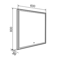 Товар: Зеркало с LED-подсветкой CARRERA (60*80) /AQUA DE MARCO Car60/80 - фото 11 Зеркало с LED-подсветкой CARRERA (60*80) /AQUA DE MARCO Car60/80 — фото 11, Зеркала в ванную комнату