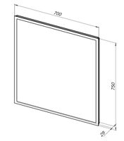 Зеркало Aquanet Оптима 70 с LED подсветкой арт-00288964 — фото 9, Зеркала в ванную комнату