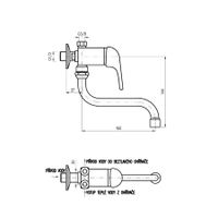 Настенный смеситель однорычажный для бойлеров арт-E001/21 — фото 2, Смесители для раковины