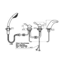 Товар: Смеситель Labe для ванной, на 4-е отверстия, переключатель керамический, бронзовый, арт-L471.5PSM - фото 2 Смеситель Labe для ванной, на 4-е отверстия, переключатель керамический, бронзовый, арт-L471.5PSM — фото 2, Смеситель для ванны