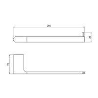 Полотенцедержатель Timo Luiro 18451/03 черный — фото 2, Полотенцедержатели
