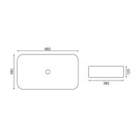 Комплект Bronze de Luxe: раковина TREND 1363-MG со смесителем FOCUS 24615BG арт-СЕТ4 — фото 2, Раковины накладные