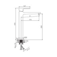 Товар: Смеситель для раковины высокий BELZ B11658-7, черный - фото 1 Смеситель для раковины высокий BELZ B11658-7, черный — фото 1, Смесители для раковины