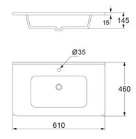 Раковина Allen Brau Paris 60 арт-4.61004.20 — фото 7, Раковины встраиваемые сверху