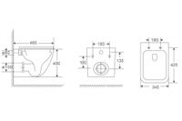 Унитаз ABBER Rechteck подвесной белый, безободковый, смыв торнадо, с закрытым дном арт-AC1220TC — фото 6, Подвесные унитазы