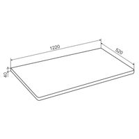 Тумба подвесная NORDIC 60 /левая/ со столешницей из массива 122 см под накладную раковину /AQUA DE MARCO 5060CNOR122/H/L — фото 14, Тумбы под раковину